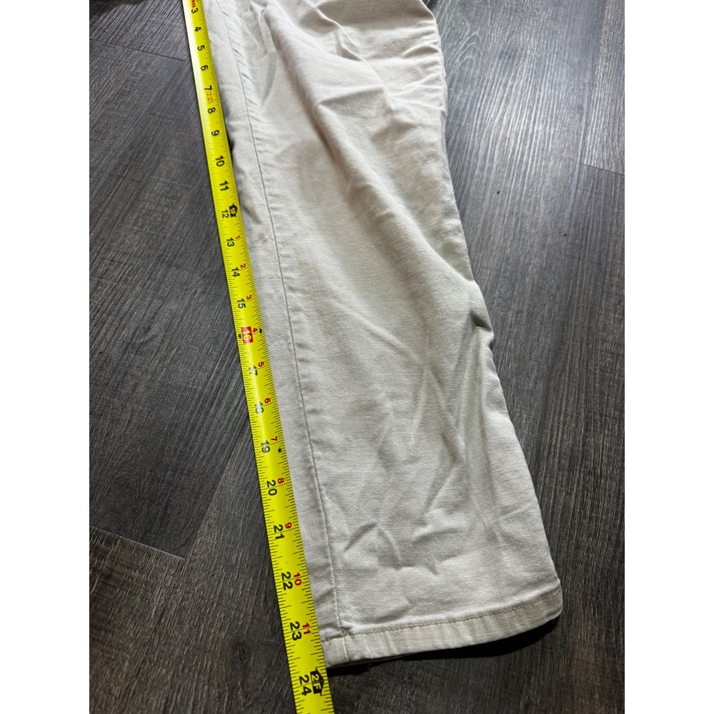 Pistola Womens High Rise Utility Straight Leg Pants Beige Tan Side Stripe Sz 28 - Picture 4 of 7